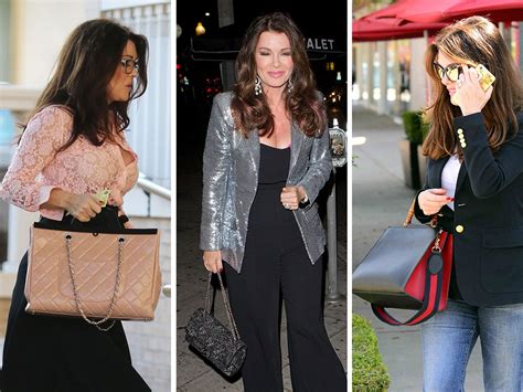 lisa vanderpump pink chanel luggage